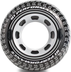 Flotador inflable con forma de neumático con asas INTEX