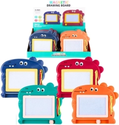 Pizarra magnética de dibujo infantil con forma de dinosaurio