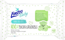 Toallitas húmedas infantiles Linteo Baby 100% biodegradables 48 uds
