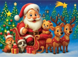 Rompecabezas de madera Santa Claus 40 piezas WOODEN CITY