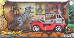 Coche con dinosaurio