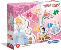 Mis primeros puzles Disney Princesas 4 en 1 (3, 6, 9, 12 piezas) – Clementoni