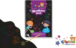 Blocs de notas de rascar en colores 14 × 20 cm, 10 hojas