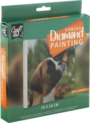 Grafix Pintura de diamantes Cachorro 18x18 cm