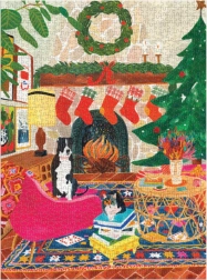 Puzzle Amigos junto a la Chimenea 1000 Piezas