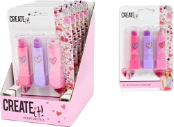 Create It! set infantil de pintalabios Love – 3 colores