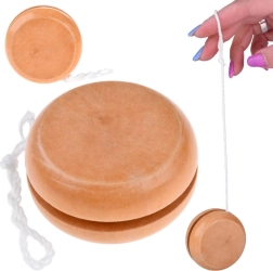 Yo-yo de madera de madera natural