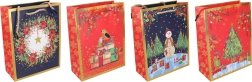 Bolsa de regalo navideña M 26 × 32 × 10 cm