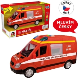 Furgoneta de bomberos por inercia con sonido y luz