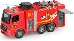 Camión de bomberos con pulverización de agua y efectos de luz y sonido 30 cm