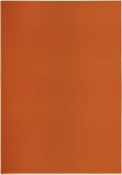 Funda transparente A4 tipo L de PVC, roja, 140 micras