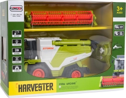 Cosechadora RC infantil 1:24 verde con efecto de humo
