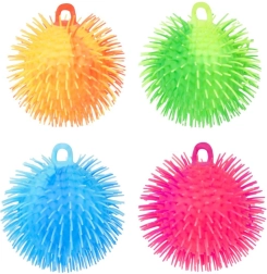Pelota antiestrés de silicona con púas 15 cm – 4 colores