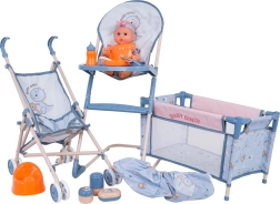 Mega set BABY DINO con muñeca y accesorios