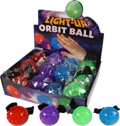 Pelota saltarina con goma y luz