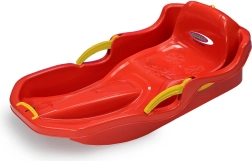 Trineo Snow Play Comfort de 80 cm, rojo, con frenos manuales