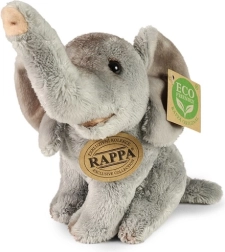 Elefante de peluche Rappa sentado de 15 cm, Eco-Friendly