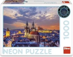 Puzle Vista de Hradčany 1000 piezas neón