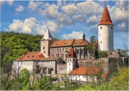 Dino puzzle Castillo de Křivoklát 100 piezas XL