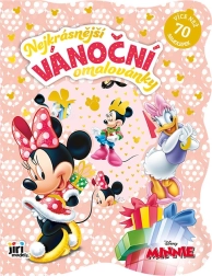 Cuaderno de colorear navideño con pegatinas Minnie
