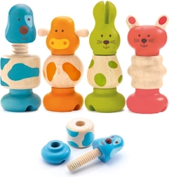 Djeco animalitos de madera con tornillos