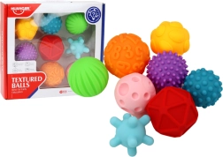 Pelotas sensoriales de diversas texturas 8 uds de colores