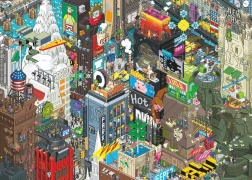 Puzzle Heye Pixorama: investigación neoyorquina 1000 piezas