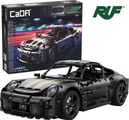 Set de construcción CaDA coche deportivo RUF GT 1:10 negro – 1655 piezas