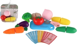 Juego de verduras para cortar con tabla para niños