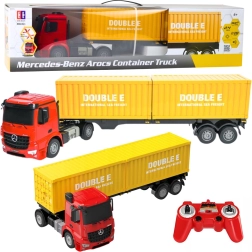Camión RC con contenedor MERCEDES-BENZ AROCS 1:26