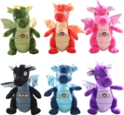 Dragón de peluche con sonido de 20 cm