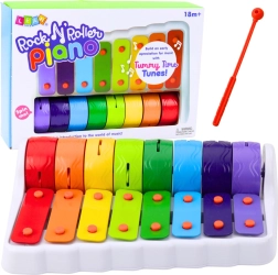 Piano Rock N' Roller para niños: rueda giratoria de colores