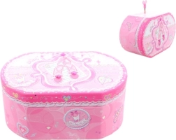Joyero musical rosa con bailarina de ballet