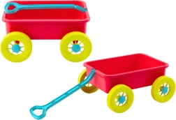 Carrito de plástico para juguetes de arena – rosa pastel