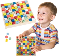 Small Foot sudoku de madera con cubos de colores