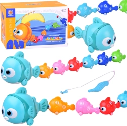 Juego interactivo de pececitos con caña magnética
