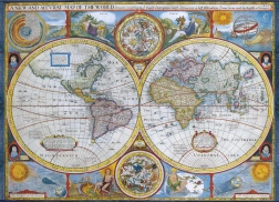Puzle EUROGRAPHICS Mapa antigua del mundo 1000 piezas