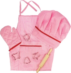 Set de cocina infantil rosa Bigjigs Toys