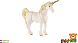 Unicornio blanco y dorado