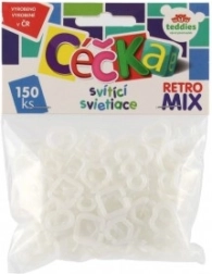 Céčka luminosos retro mix 150 uds – anillas de conexión de plástico
