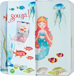 Set de maquillaje infantil en estuche metálico sirena Souza!