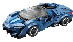 Set de construcción coche deportivo azul 327 piezas