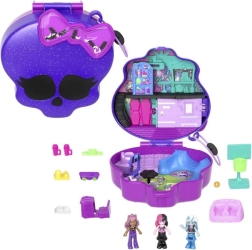 Polly Pocket compacto Monster High calavera con skatepark y escuela