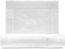 Juego de relleno de microfibra de lujo: almohada y edredón 100 × 135 cm, blanco