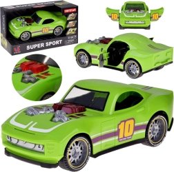 Cochecito deportivo de carreras con luces y sonidos, puertas abatibles