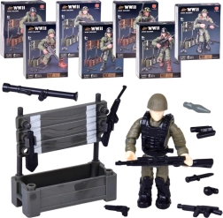 Kit de construcción de soldado WWII – figura para montar de 28 piezas