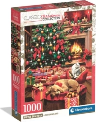Puzzle Clementoni 1000 piezas XMAS Cool Navidad junto a la chimenea
