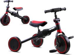 Tiny Bike 3 en 1: correpasillos infantil, triciclo y bicicleta de equilibrio – Negro