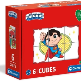 Cubos de imágenes DC Super Friends Play for Future (6 cubos) – Clementoni