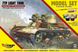 7TP tanque ligero polaco de doble torreta, maqueta 1:35